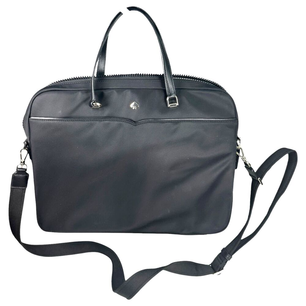 Kate Spade Jae Black Nylon Laptop Shoulder Messenger Bag